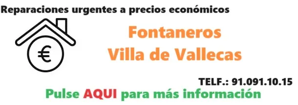 Fontaneros Villa de Vallecas precios